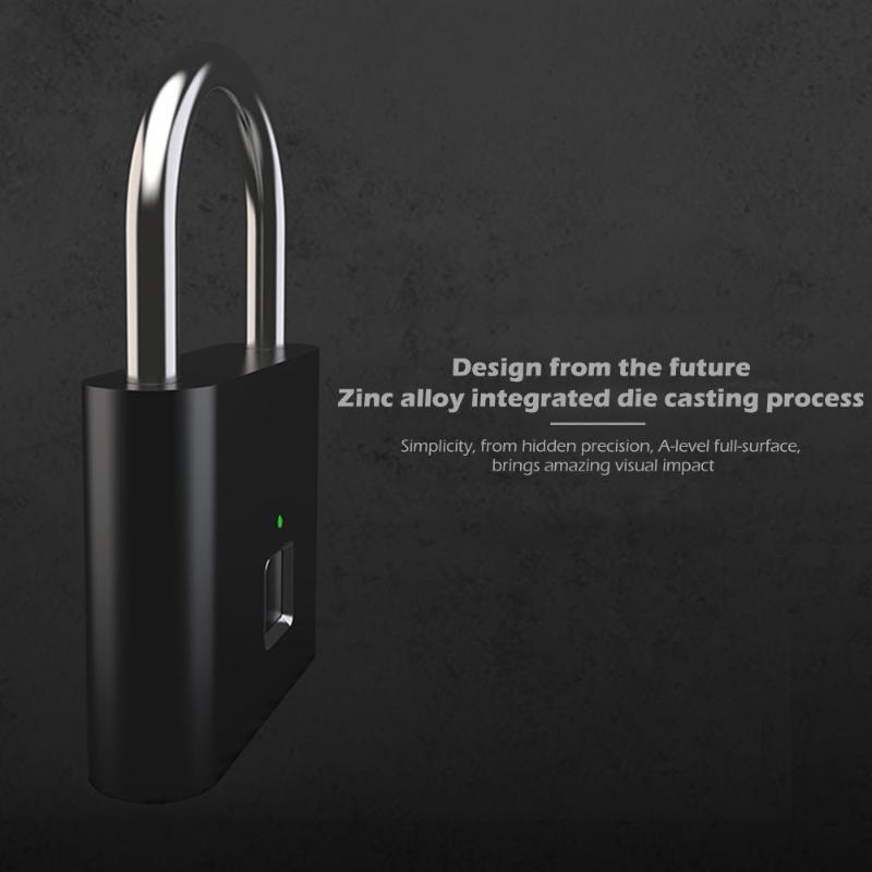 Fingerprint padlock smart padlock small lock fingerprint cabinet lock cabinet lock dormitory anti-theft lock